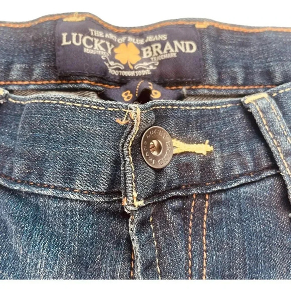Lucky Brand Women's Medium Wash Abbey Short Denim Jean Shorts - Picture 5 of 12